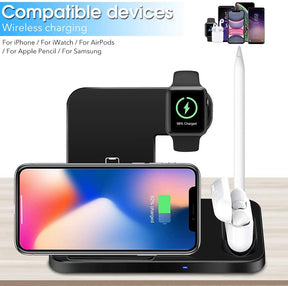 4 in 1 Wireless Charger Foldable Fast Transmission