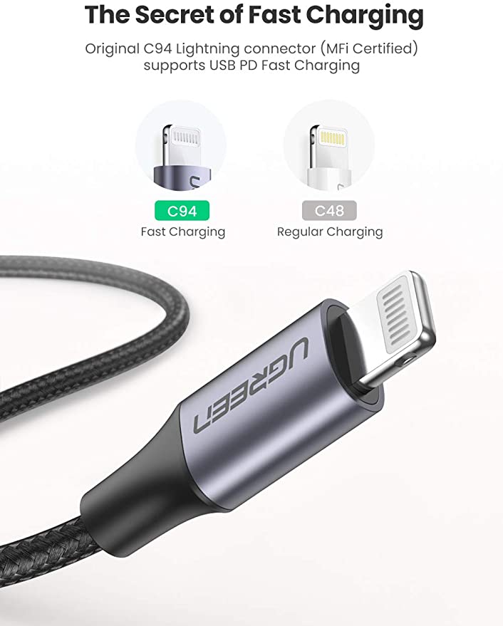 Ugreen Braided USB-C to Lightning Cable « Blog