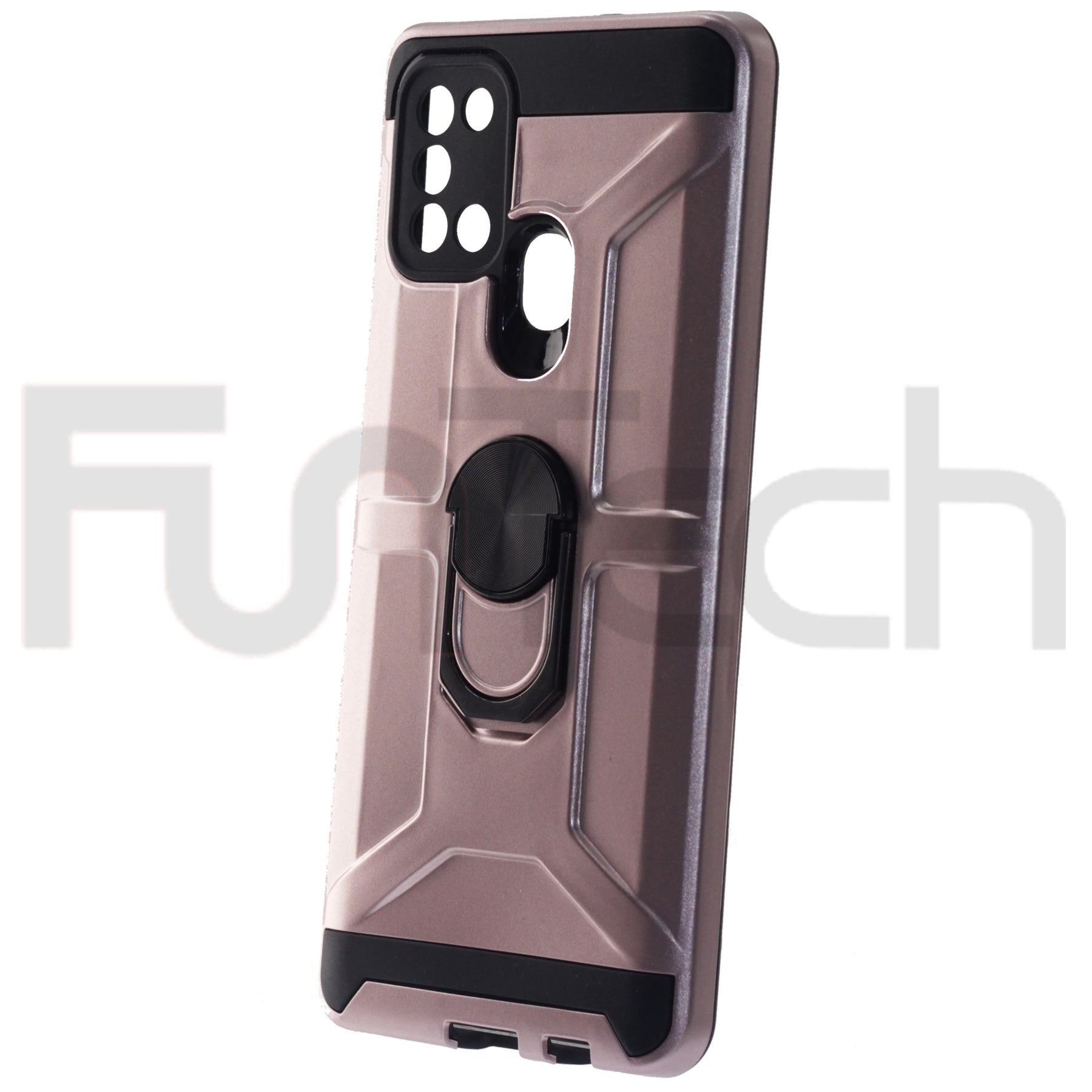 Samsung A21s, Armor Ring Case, Color Rose Gold.