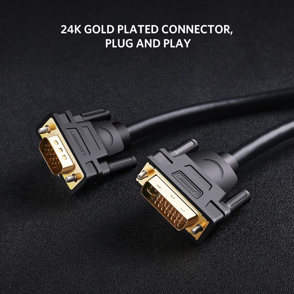 UGREEN 3M DVI-I 24+5 to VGA Adapter Gold Plated
