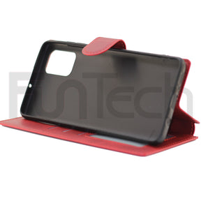 Copy of Samsung A41 Leather Wallet Case Color Red