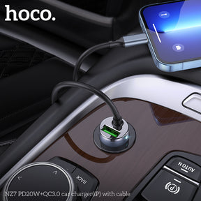 HOCO NZ7 PD20W+QC3.0 car charger (Lighting) with cable