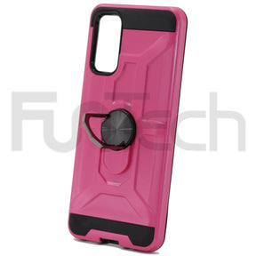 Samsung S20 Ring Armor Case, Color Pink