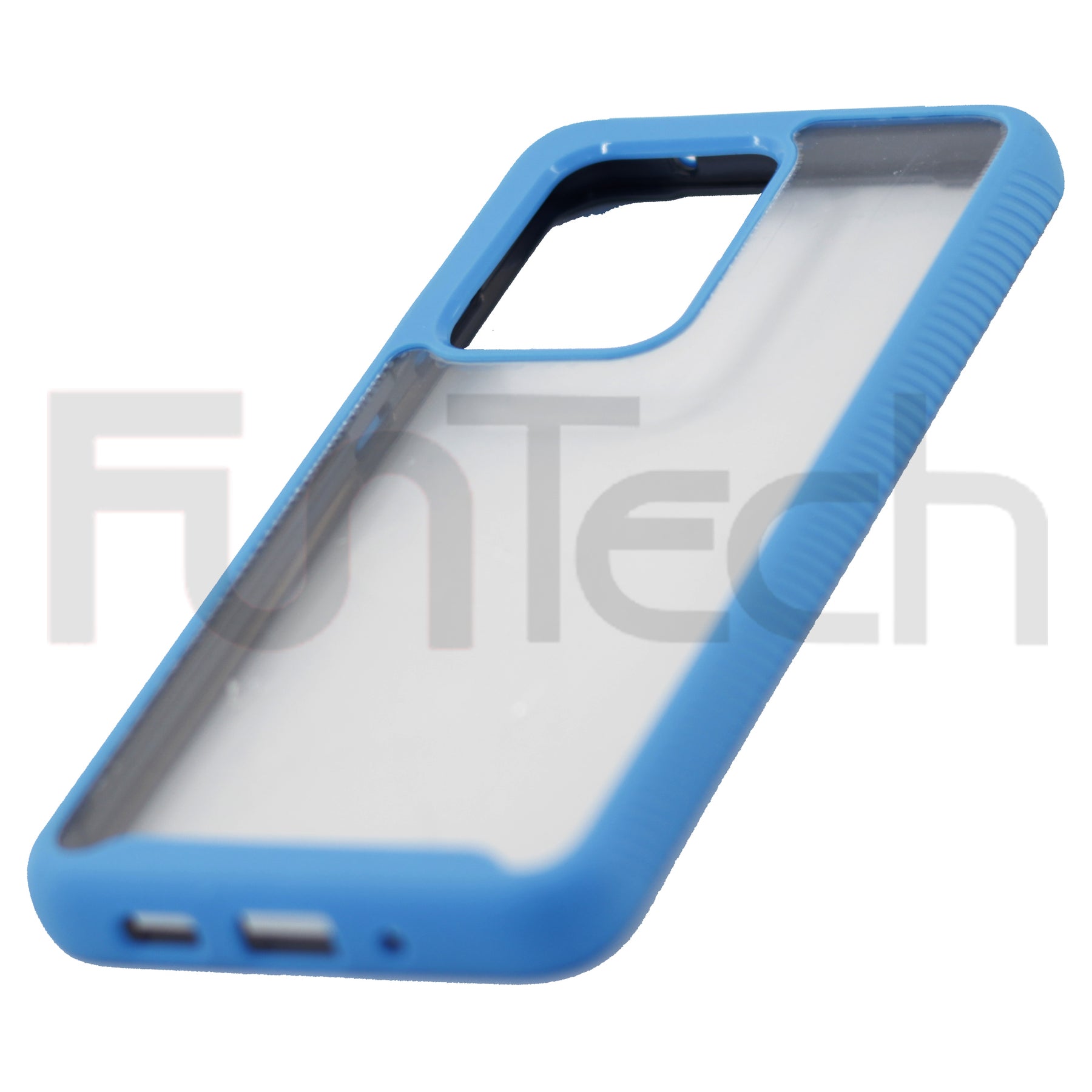 Samsung S20 Ultra Shockproof blue clear transparent phone case