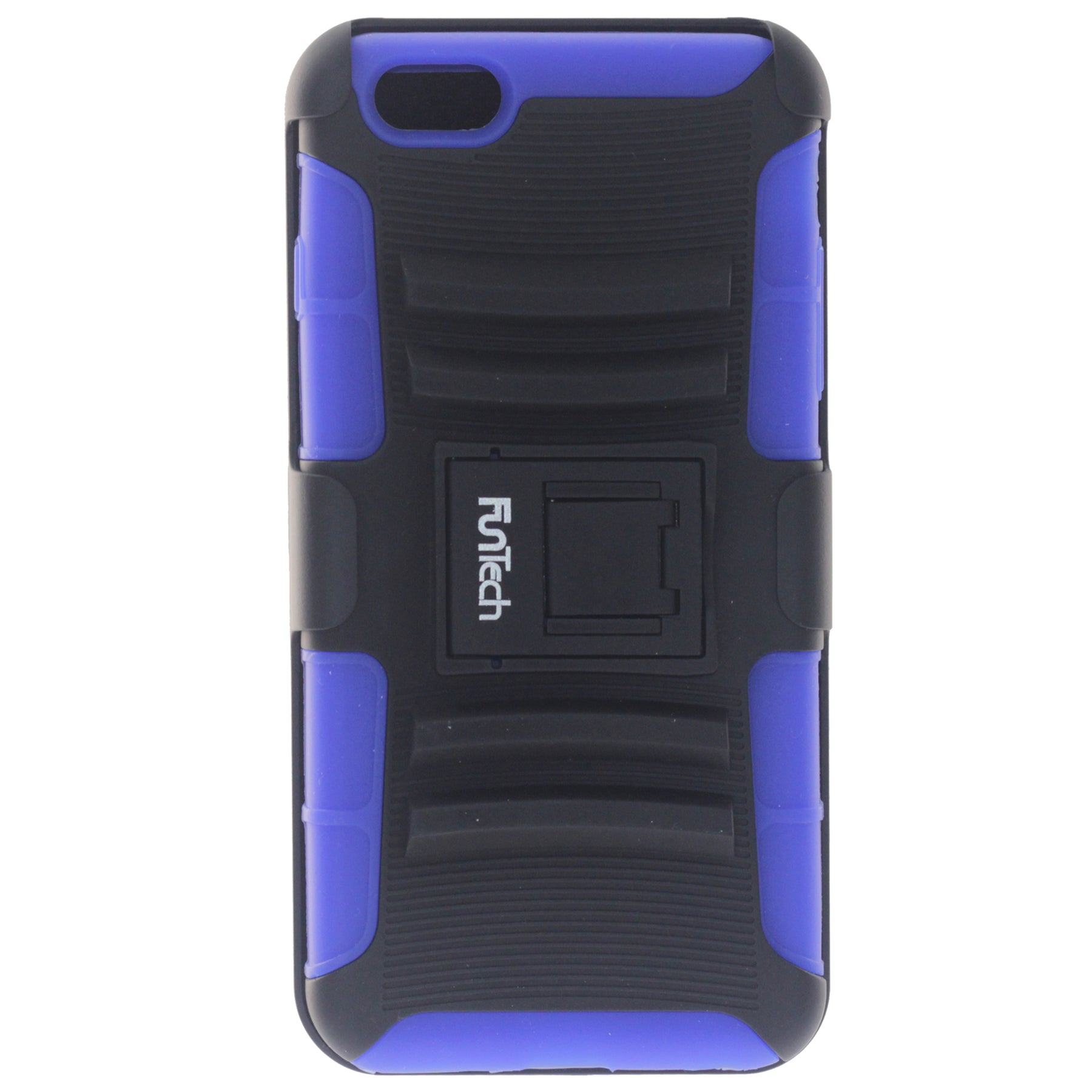 Apple iPhone 6/6S Plus Rugged Shockproof Case with Beltclip, Color Black/Blue