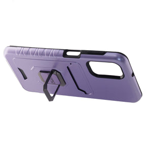 BORO Case For Samsung A32 5G, Magnetic Ring Armor Case With Card Holder Function, Color Purple