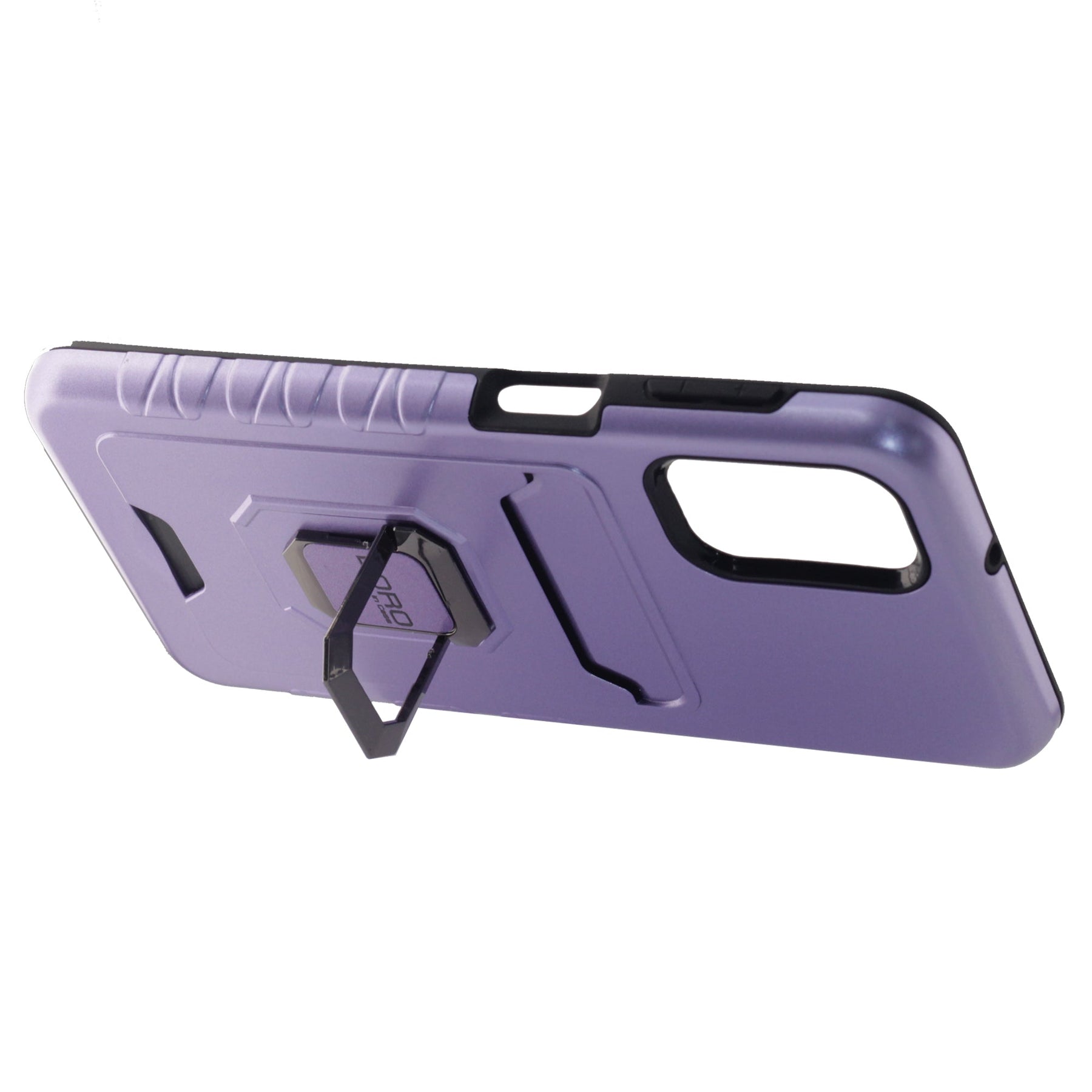Samsung A02S / A03S, Magnetic Ring Armor Case With Card Holder Function, Color Purple