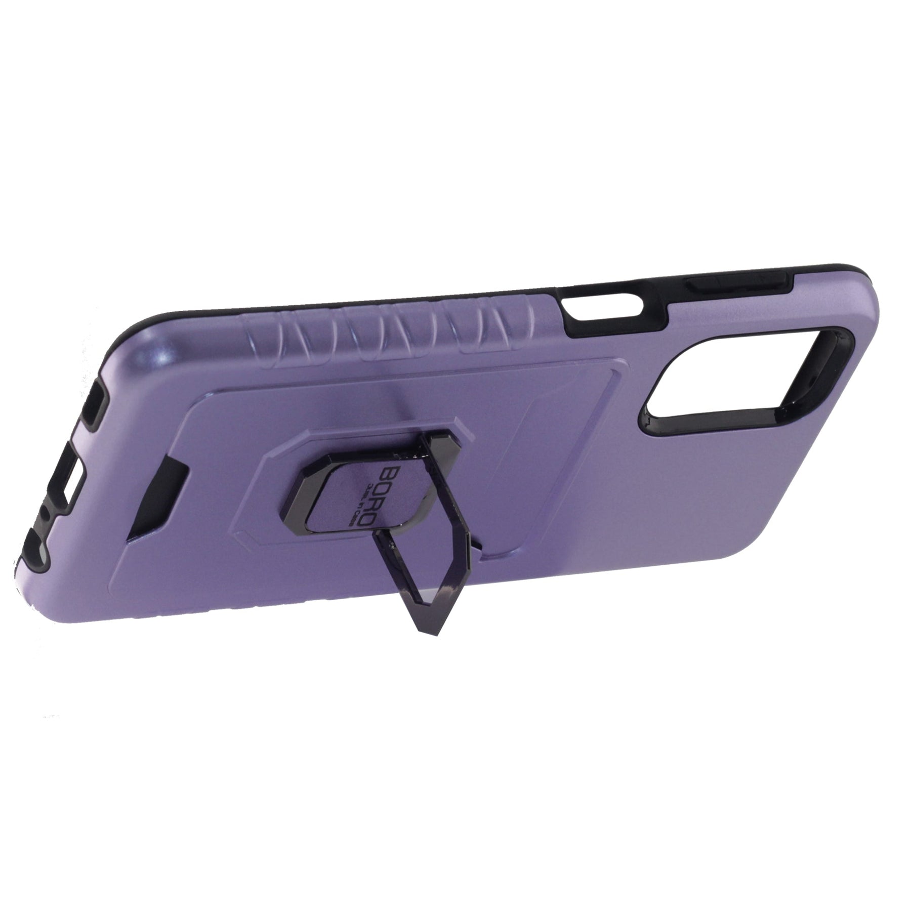 Samsung A02S / A03S, Magnetic Ring Armor Case With Card Holder Function, Color Purple