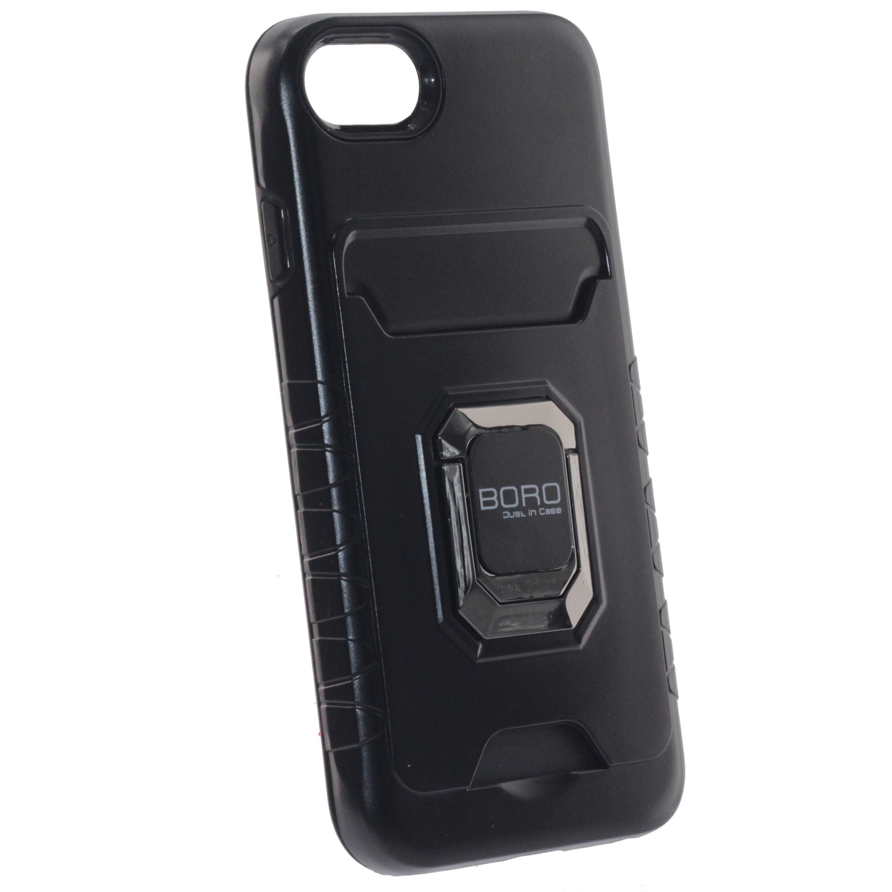 Apple iPhone 6/7/8/Se 2020, (BORO) Magnetic Ring Armor Case, Color Black