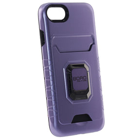 Apple iPhone 6/7/8/Se 2020, (BORO) Ring Armor Case, Color Purple