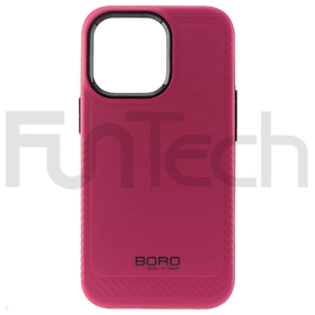 BORO Case For Apple iPhone 13 Pro, Slim Armor Case, Color Pink