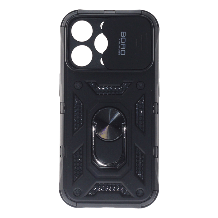 Apple iPhone 14 Pro Case, Ring Armor Case with Lens Cover, Color Black
