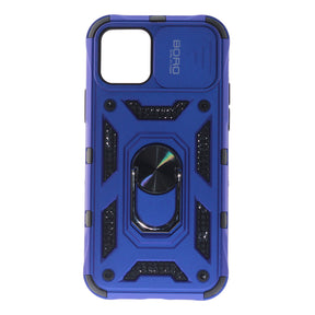 Apple iPhone 12 Pro, Ring Armor Case with Lens Cover, Color Blue