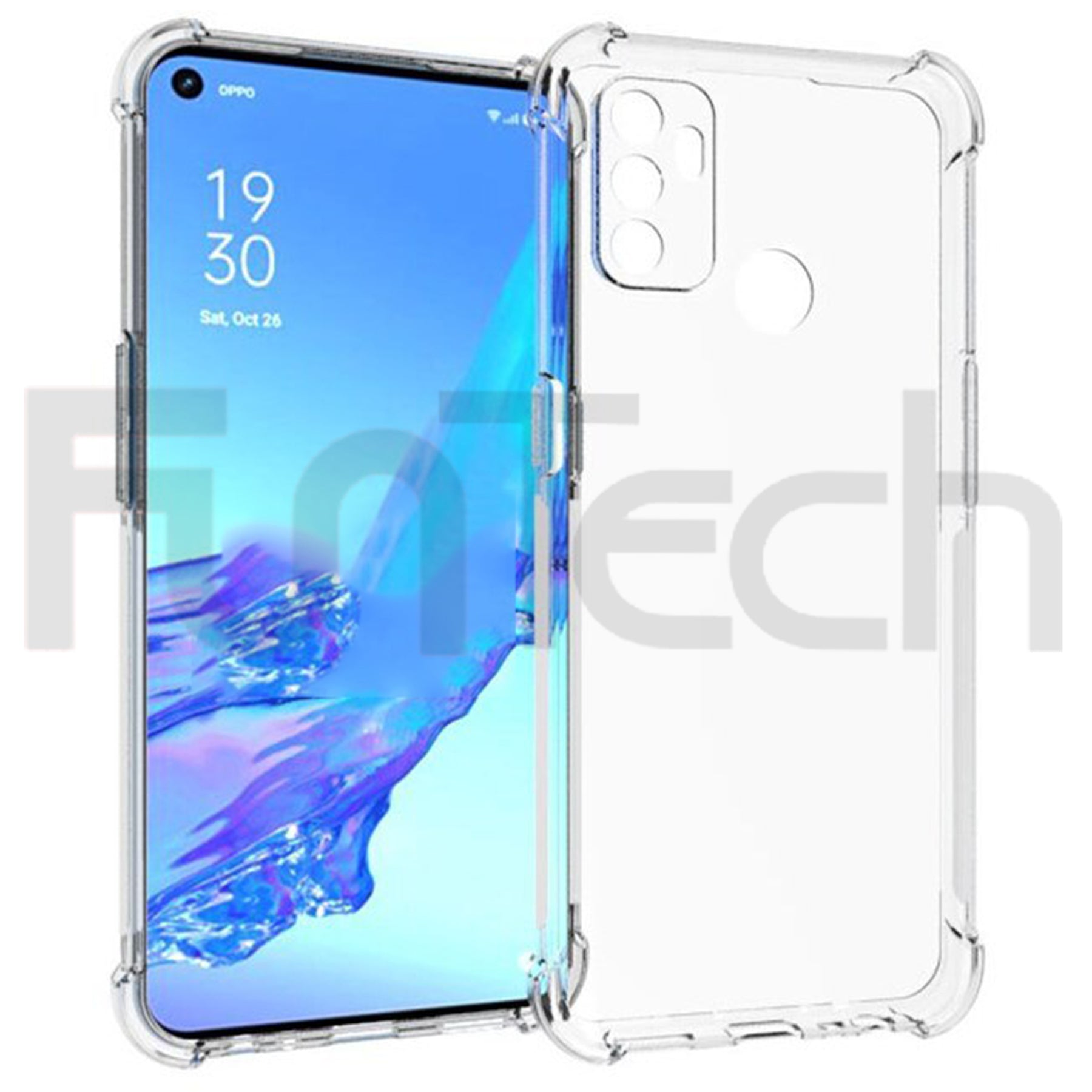  Oppo A53/A32/A33 Gel Back Case, Color Clear.
