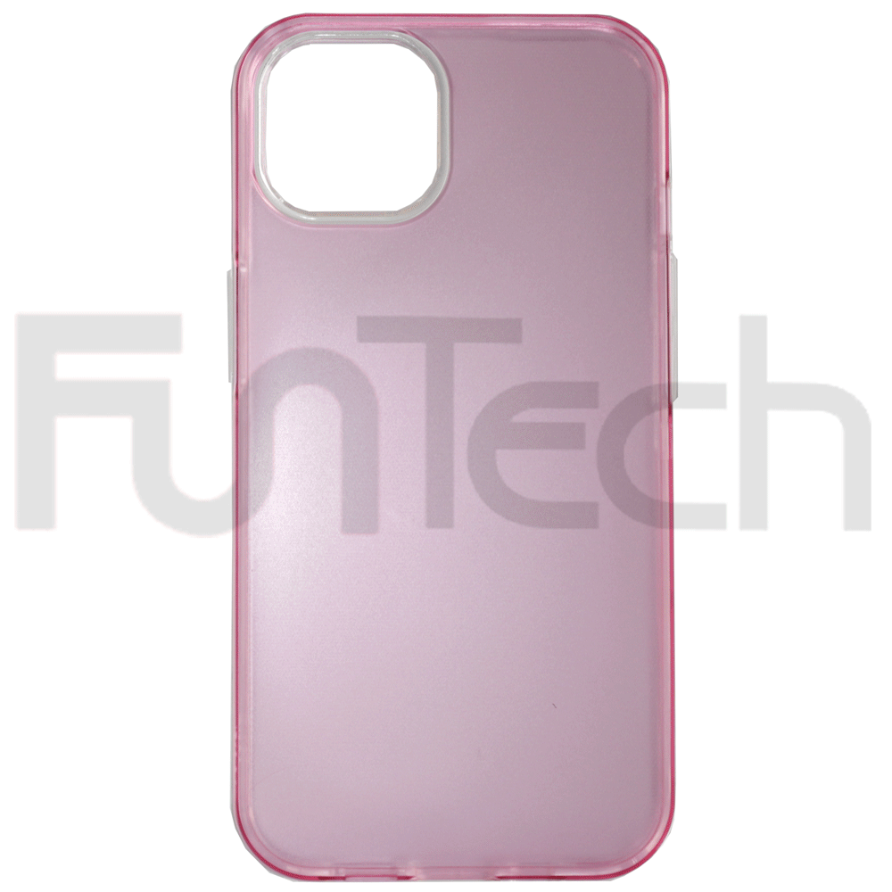 Apple iPhone 13 Pro, Double Sided Frosted Surface, Phone Case, Color Pink.