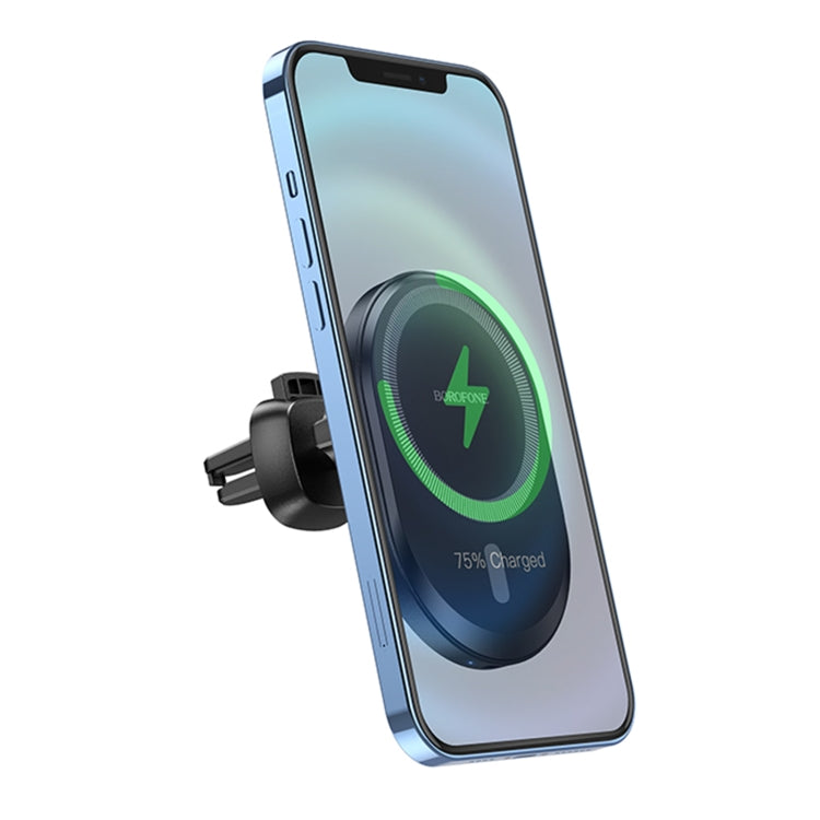 Borofone BH201 Magnetic Wireless Fast Charging Car Holder for iPhone 12/13