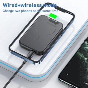 USAMS US-CD180 PB66 10000mAh 20W Two-way Magnetic Wireless Fast Charge Power Bank