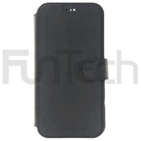 iPhone 13 Pro, Leather Case, Color Black.