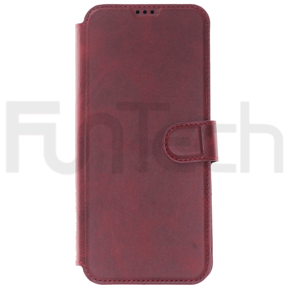 R20, Leather Case, Color Red.
