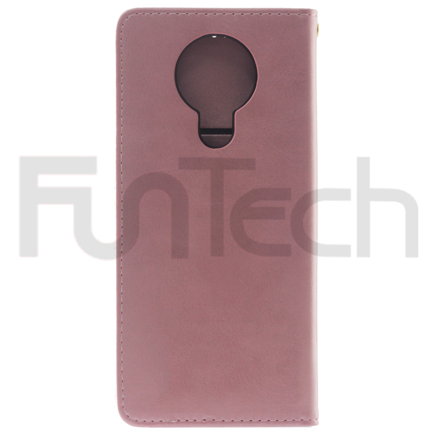 Nokia 5.3, Leather Case, Color Pink.
