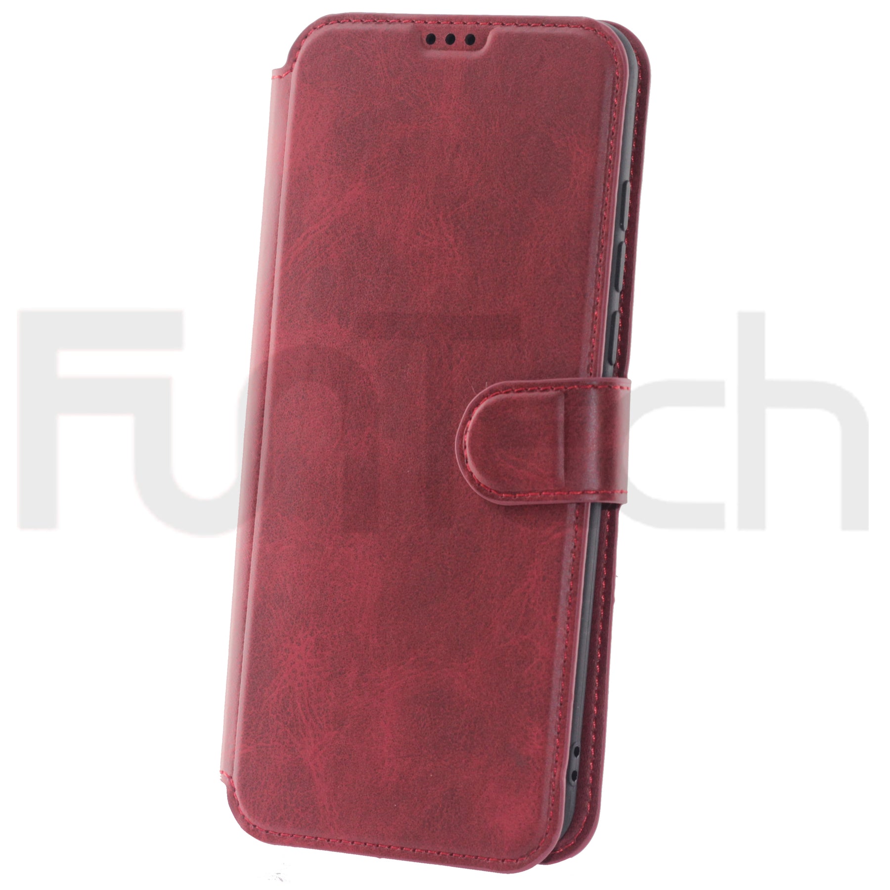 20SE, Leather Wallet Case, Color Red.