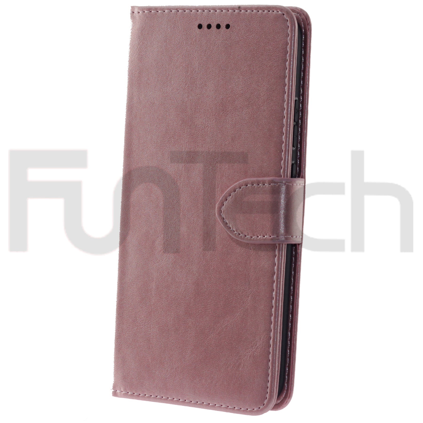 Nokia 3.4, Leather Wallet Case, Color Pink,