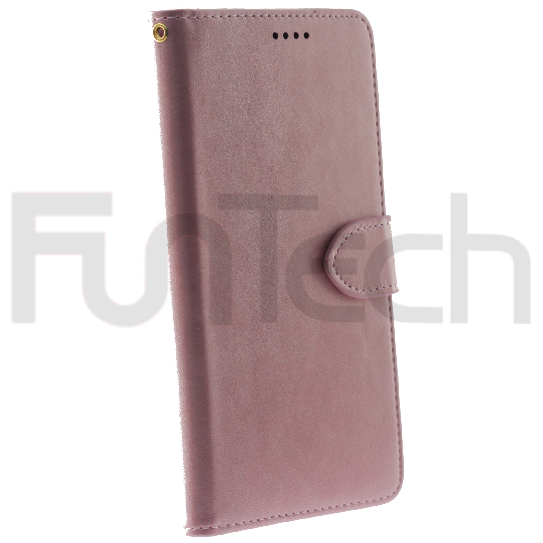 Nokia 3.4, Leather Wallet Case, Color Pink,
