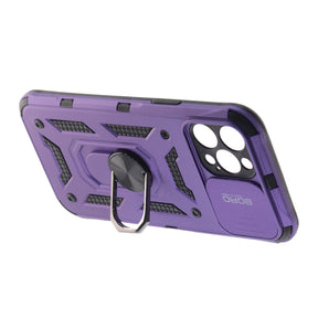 Apple iPhone 12 Pro Max Case, Ring Armor Case with Lens Cover, Color Purple