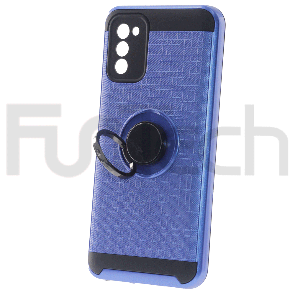Samsung A03S, Ring Armor Case, Color Blue.