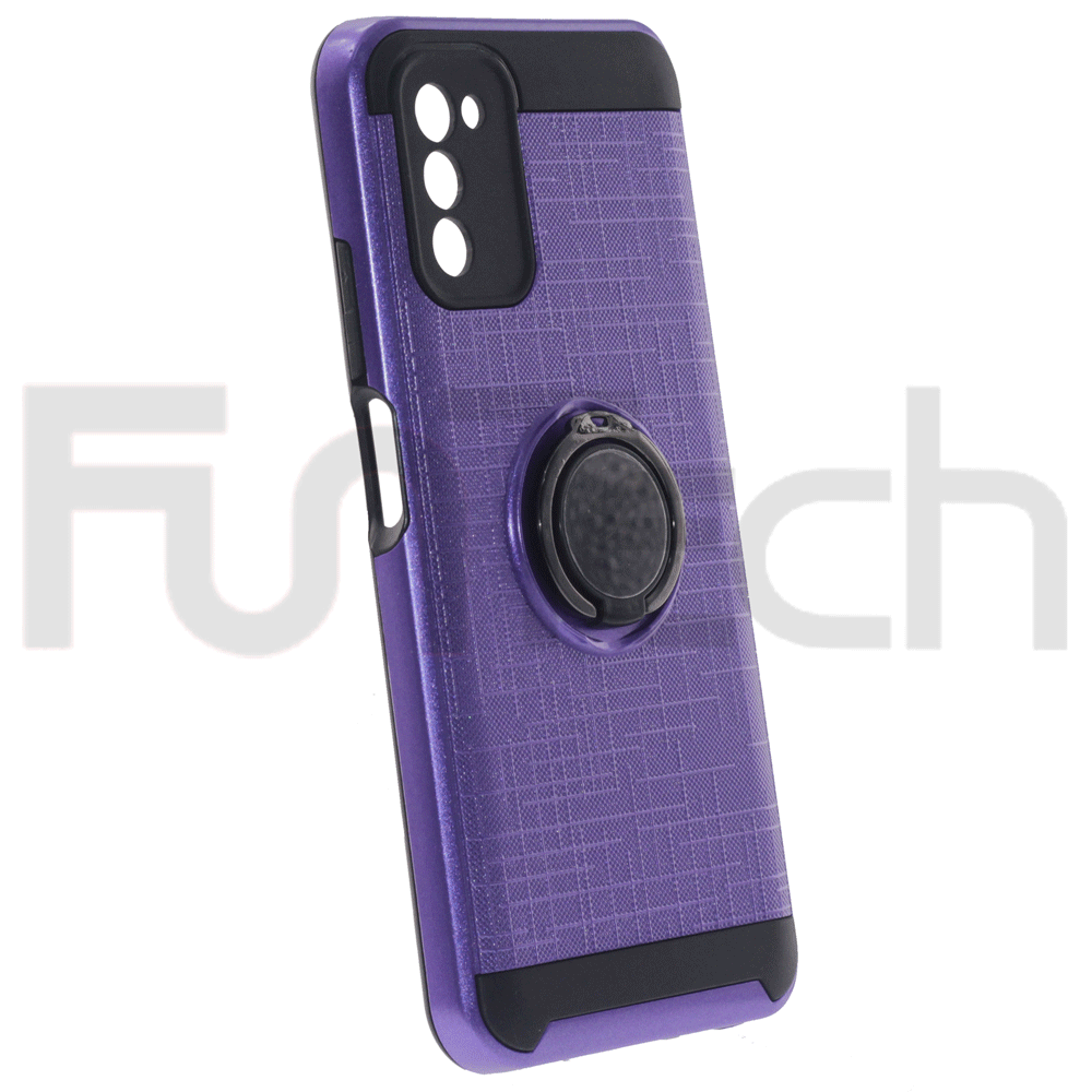 Samsung A03S, Ring Armor Case, Color Purple.