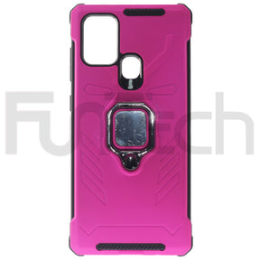 Samsung A21S, Ring Armor Case, Color Pink.