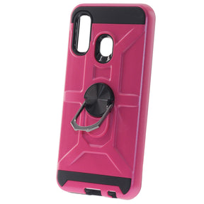 Samsung A40, Ring Armor Case, Color Pink/Red.