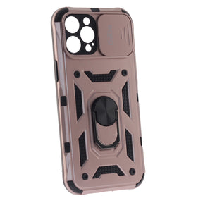 Apple iPhone 12 Pro Max Case, Ring Armor Case with Lens Cover, Color Rose Gold