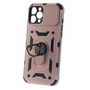 Apple iPhone 12 Pro Max Case, Ring Armor Case with Lens Cover, Color Rose Gold