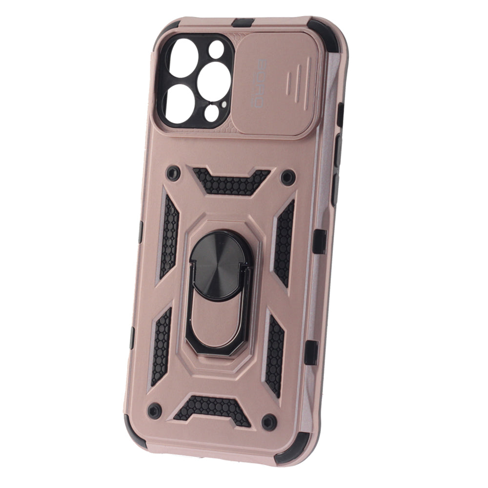 Apple iPhone 12 Pro Max Case, Ring Armor Case with Lens Cover, Color Rose Gold