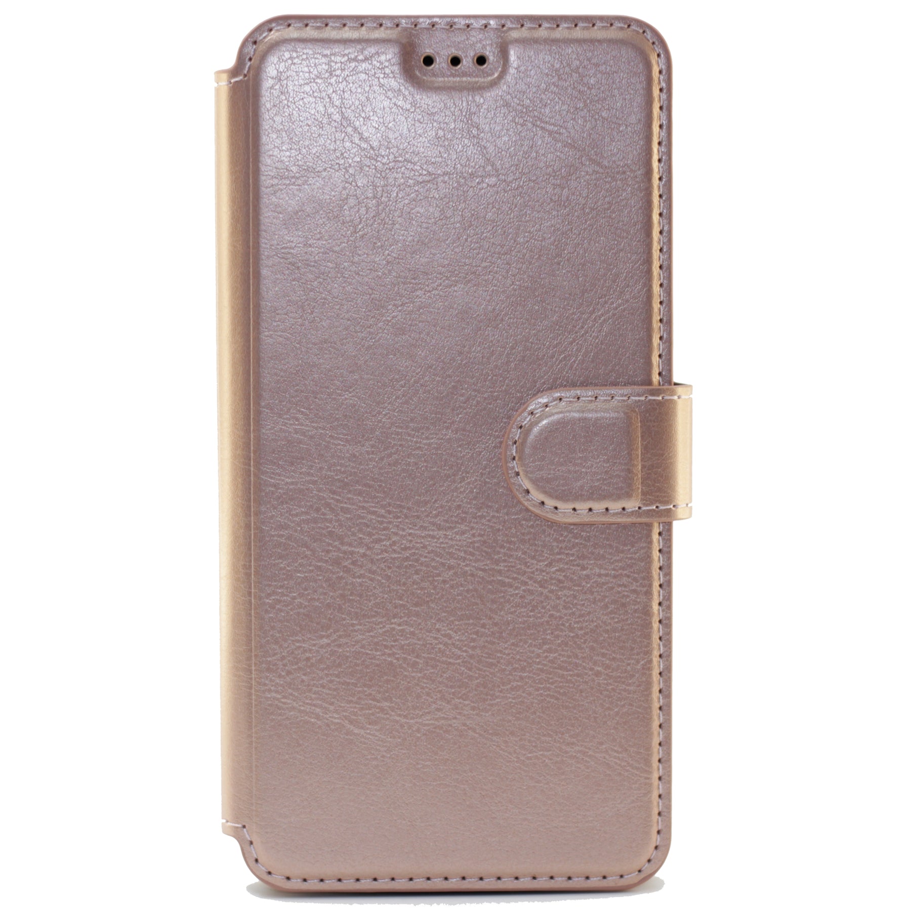 Samsung A10, Leather Wallet Case, rose Gold