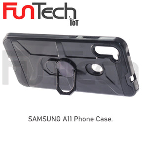 Samsung A11, Ring Armor Case, Color Black.