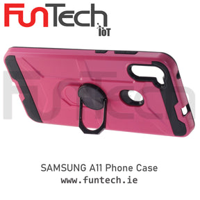 Samsung A11, Ring Armor Case, Color Red.