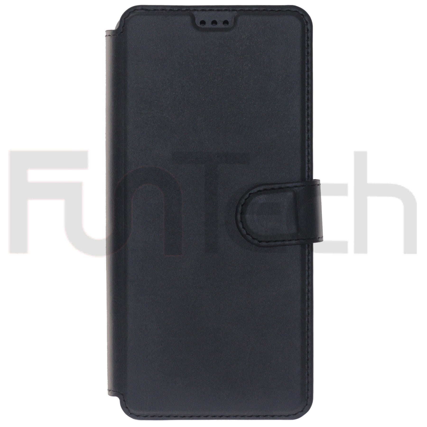 Samsung A21s, Leather Wallet Case, Color Black,