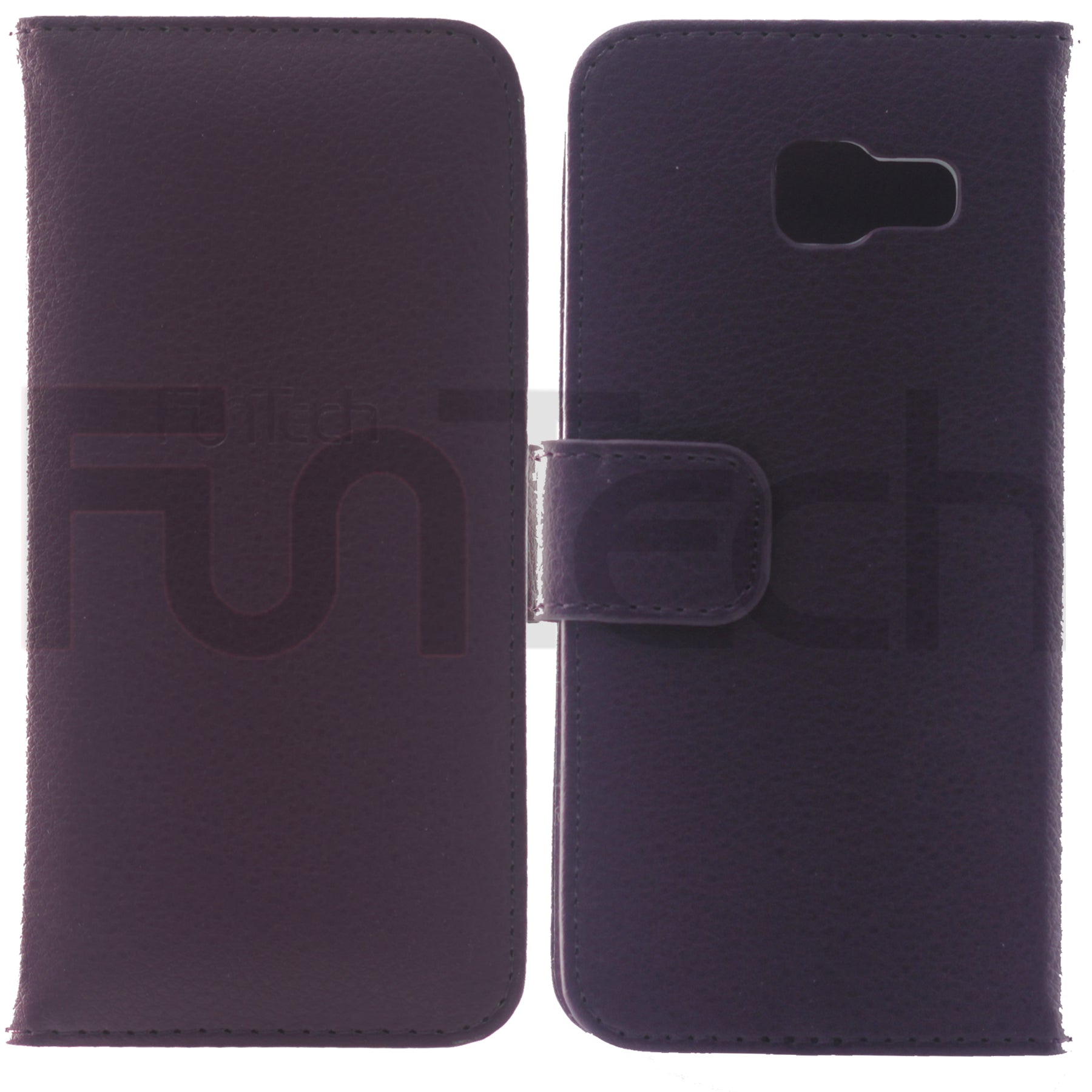 Samsung A3 2016, Leather Wallet Case, Color Purple.