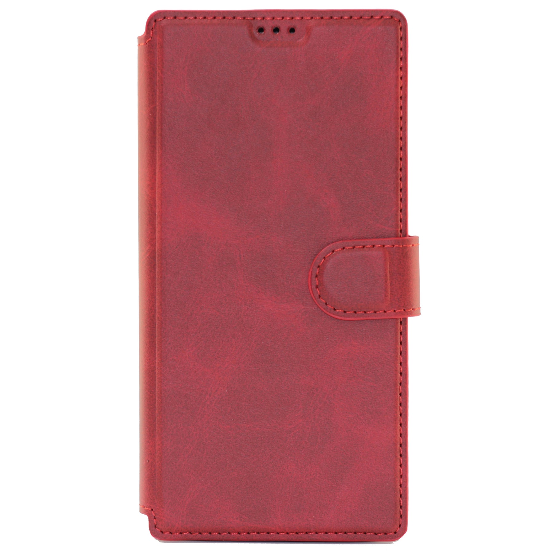 Samsung A41 Leather Wallet Case Color Red