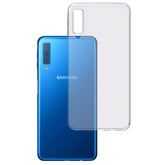 Samsung A7 2018 blue clear case