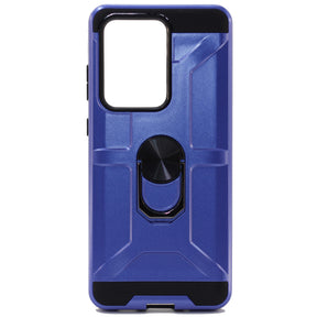 Samsung S20 Ultra Shockproof Ring Armor Case, Color Blue