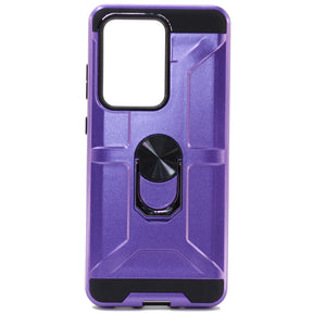 Samsung S20 Ultra Shockproof Ring Armor Case, Color Purple