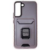 Samsung S22 Pro, BORO, Magnetic Ring Armor Case with Card Holder, Color Rose Gold