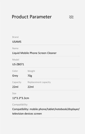 USAMS US-ZB071 Mobile Phone Screen Cleaner