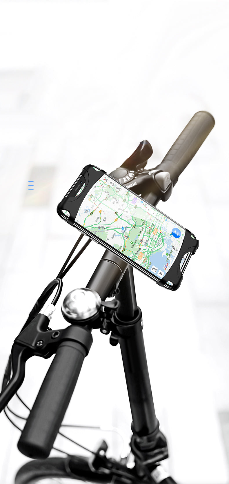 USAMS US-ZJ053 Bicycle Silicone Support Stand Mobile Phone Bracket