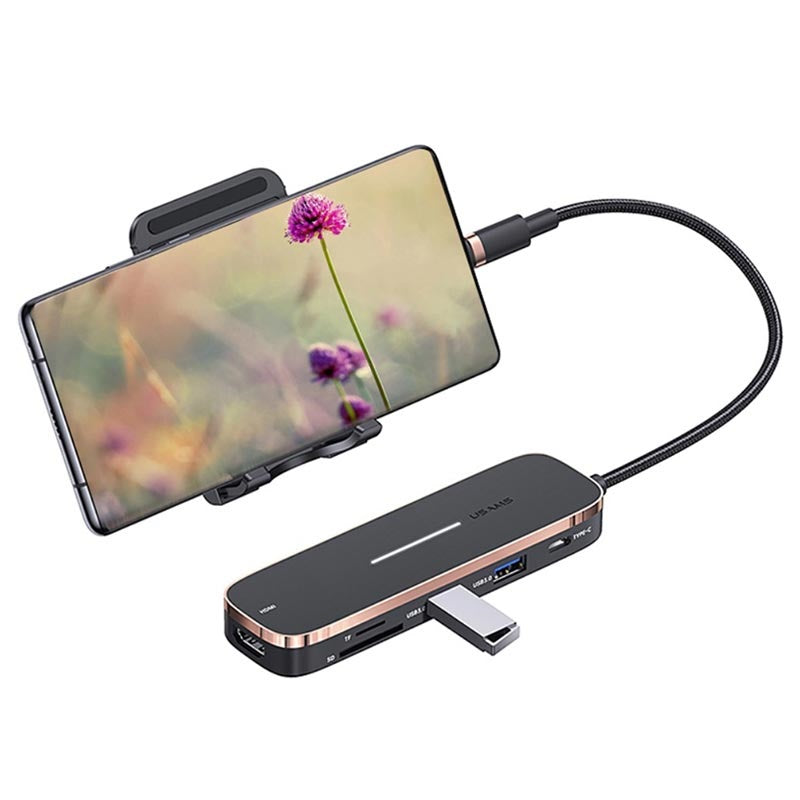 USAMS US-SJ575 6-IN-1 USB-C HUB WITH HDMI PORT