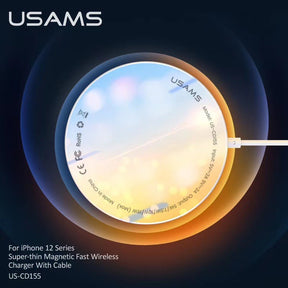 USAMS Super Thin Magnetic Fast Wireless Charger