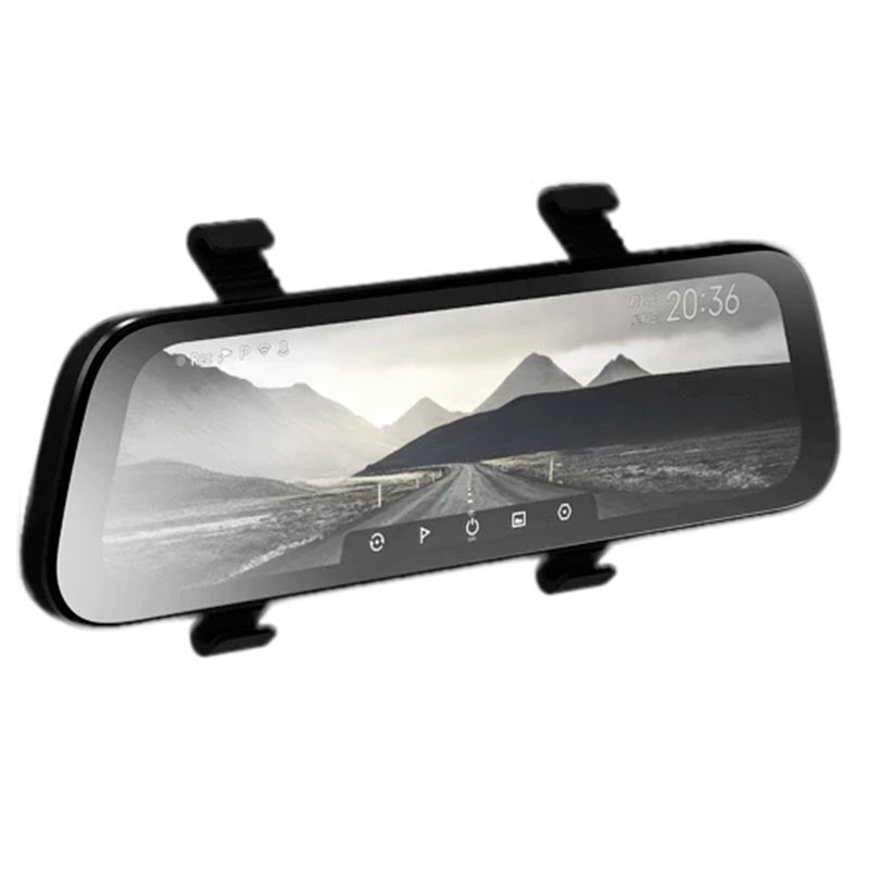 rearview dash cam wide lens through car rear view mirror 
